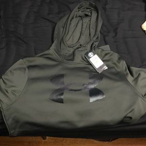 Dark green under armour athletic hoodie